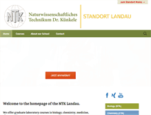 Tablet Screenshot of ntk-landau.de